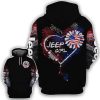 Jeep Girl Heart Independence Day Hoodie – Legging 3d