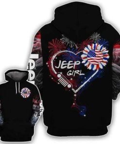 Jeep Girl Heart Independence Day Hoodie – Legging 3d