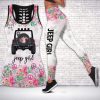 Jeep Girl Flower Hippie Hollow Tank Top – Legging 3D