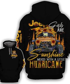 Jeep Girl Are Sunshine Mixed With A Little Hurricane Hoodie – Legging 3d
