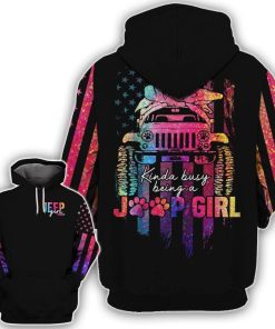 Jeep Dog Girl Busy Hoodie – Legging 3d