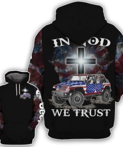 Jeep Cross In God We Trust Hoodie – Legging 3d