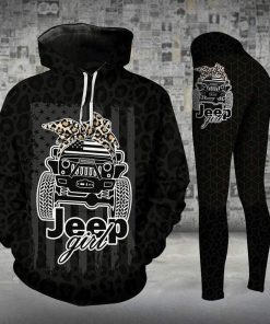 Jeep Black Leopard Hoodie – Legging 3d