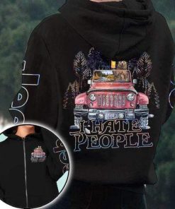 JEEP BEAR I HATE PEOPLE HOODIE – LEGGING 3D