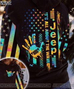 It’s All About The Wave Jeep Flag Hoodie – Legging 3d #Kv