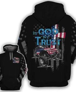 In God We Trust Jeep Cross Hoodie – Legging 3d