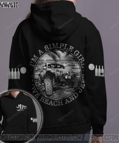 Im A Simple Girl Love Beach & Jeep Hoodie – Legging 3d #Kv