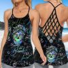 Jeep Salty Lil’ Beach Skull Mermaid Bubbles Cross Tank Top – Legging 3d