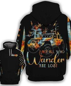 Jeep Not All Who Wander Are Lost Hoodie – Legging 3d