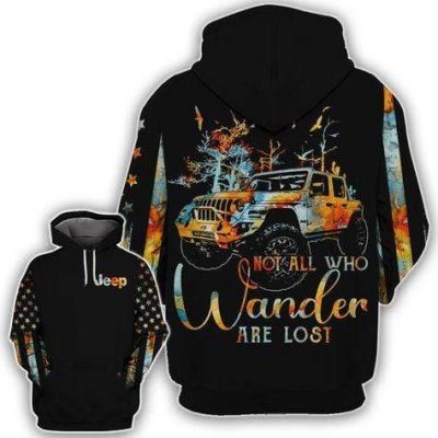 Jeep Not All Who Wander Are Lost Hoodie – Legging 3d