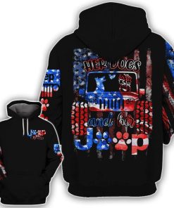 A Girl Her Dogs And Her Jeep Hoodie – Legging 3d