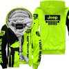 Premium Personalized Fleece Hoodie Custom Name Wrangler Jeep – Neon V1