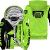 Premium Personalized Fleece Hoodie Custom Name Wrangler Jeep – Green 1 V1