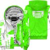 Premium Personalized Fleece Hoodie Custom Name Wrangler Jeep – Green