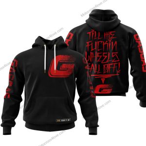 TILL THE FUCKIN/FREAKIN WHEEL FALL OFF | GAS GAS RACING BLACK V1 | CUSTOM NAME | KID/YOUTH/ADULT