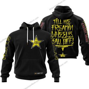 TILL THE FUCKIN/FREAKIN WHEEL FALL OFF | ROCKSTARS RACING BLACK | CUSTOM NAME | KID/YOUTH/ADULT