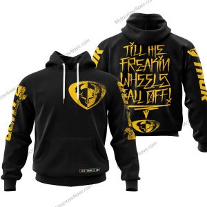 TILL THE FUCKIN/FREAKIN WHEEL FALL OFF | THOR RACING BLACK V1 | CUSTOM NAME | KID/YOUTH/ADULT