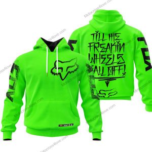 TILL THE FUCKIN/FREAKIN WHEEL FALL OFF | FOX RACING GREEN | CUSTOM NAME | KID/YOUTH/ADULT