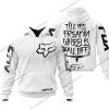 TILL THE FUCKIN/FREAKIN WHEEL FALL OFF | FOX RACING WHITE | CUSTOM NAME | KID/YOUTH/ADULT