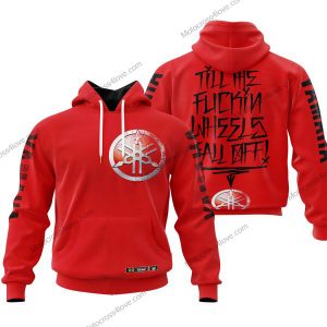 TILL THE FUCKIN/FREAKIN WHEEL FALL OFF | YAMAHA RACING RED | CUSTOM NAME | KID/YOUTH/ADULT