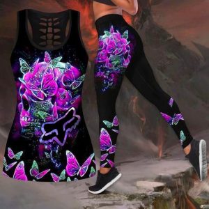 WOMEN'S HOLLOW OUT TANK TOP + LEGGING