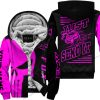PREMIUM JUST FCKN GONNA SEND IT - CUSTOM NAME FLEECE HOODIE - FOX RACING - PINK BLACK