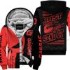 PREMIUM JUST FCKN GONNA SEND IT - CUSTOM NAME FLEECE HOODIE - GAS GAS - RED BLACK