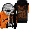 PREMIUM JUST FCKN GONNA SEND IT - CUSTOM NAME FLEECE HOODIE - HARLEY DAVIDSON - ORANGE BLACK