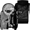 PREMIUM JUST FCKN GONNA SEND IT - CUSTOM NAME FLEECE HOODIE - FLY RACING - GREY BLACK