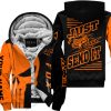 PREMIUM JUST FCKN GONNA SEND IT - CUSTOM NAME FLEECE HOODIE - FOX RACING - ORANGE BLACK