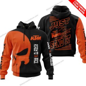 PREMIUM JUST FCKN GONNA SEND IT - CUSTOM NAME - KTM RACING - ORANGE BLACK