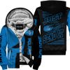 PREMIUM JUST FCKN GONNA SEND IT - CUSTOM NAME FLEECE HOODIE - POLARIS - BLUE BLACK