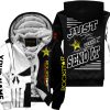PREMIUM JUST FCKN GONNA SEND IT - CUSTOM NAME FLEECE HOODIE - ROCKSTAR ENERGY - WHITE BLACK