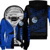 PREMIUM JUST FCKN GONNA SEND IT - CUSTOM NAME FLEECE HOODIE - YAMAHA V1 - BLUE BLACK