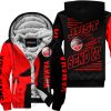 PREMIUM JUST FCKN GONNA SEND IT - CUSTOM NAME FLEECE HOODIE - YAMAHA V2 - RED BLACK
