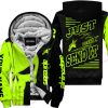 PREMIUM JUST FCKN GONNA SEND IT - CUSTOM NAME FLEECE HOODIE - ALPINESTARS - NEON BLACK