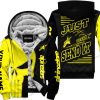PREMIUM JUST FCKN GONNA SEND IT - CUSTOM NAME FLEECE HOODIE - ALPINESTARS - YELLOW BLACK