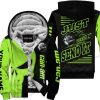 PREMIUM JUST FCKN GONNA SEND IT - CUSTOM NAME FLEECE HOODIE - CAN AM - GREEN 1 BLACK