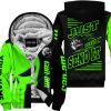 PREMIUM JUST FCKN GONNA SEND IT - CUSTOM NAME FLEECE HOODIE - CAN AM - GREEN BLACK