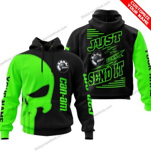PREMIUM JUST FCKN GONNA SEND IT - CUSTOM NAME - CAN AM - GREEN BLACK