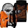 PREMIUM JUST FCKN GONNA SEND IT - CUSTOM NAME FLEECE HOODIE - CAN AM - ORANGE BLACK