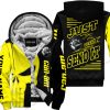 PREMIUM JUST FCKN GONNA SEND IT - CUSTOM NAME FLEECE HOODIE - CAN AM - YELLOW BLACK