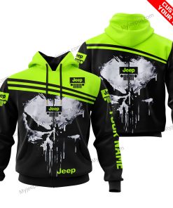 Punisher Jeep - Custom Name - Neon Black