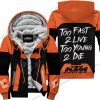 TOO FAST TO LIVE TOO YOUNG TO DIE - FLEECE HOODIE - KTM RACING - ORANGE