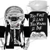 TOO FAST TO LIVE TOO YOUNG TO DIE - FLEECE HOODIE - TROY LEE DESIGNS - WHITE