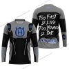 TOO FAST TO LIVE TOO YOUNG TO DIE - HUSQVARNA - GREY - JERSEY