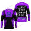 TOO FAST TO LIVE TOO YOUNG TO DIE - HUSQVARNA - PURPLE - JERSEY