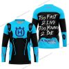 TOO FAST TO LIVE TOO YOUNG TO DIE - HUSQVARNA - SKY BLUE - JERSEY