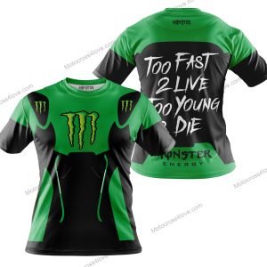 TOO FAST TO LIVE TOO YOUNG TO DIE - MONSTERS - GREEN - T-SHIRT