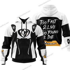 TOO FAST TO LIVE TOO YOUNG TO DIE - THOR RACING - WHITE